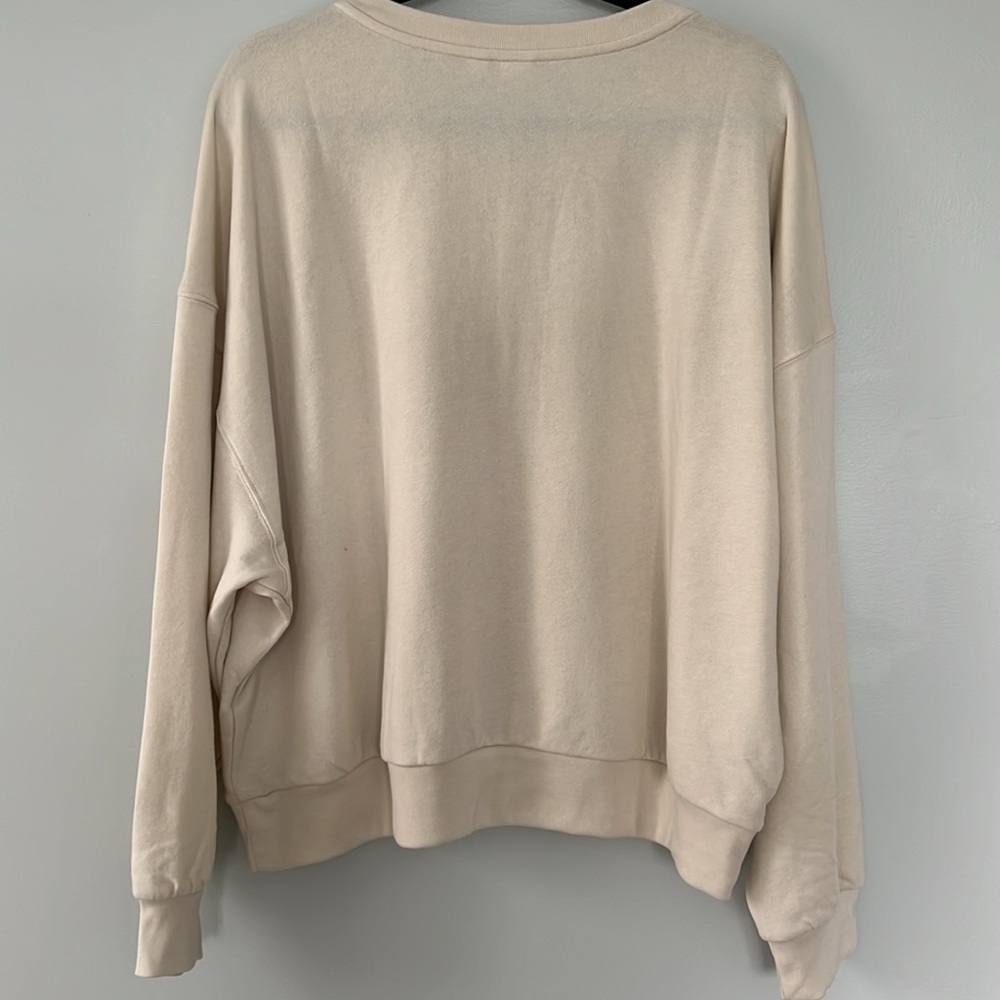 NWT - Gap Relaxed Henley Sweatshirt - size XL - tan chino color - Picture 3 of 7